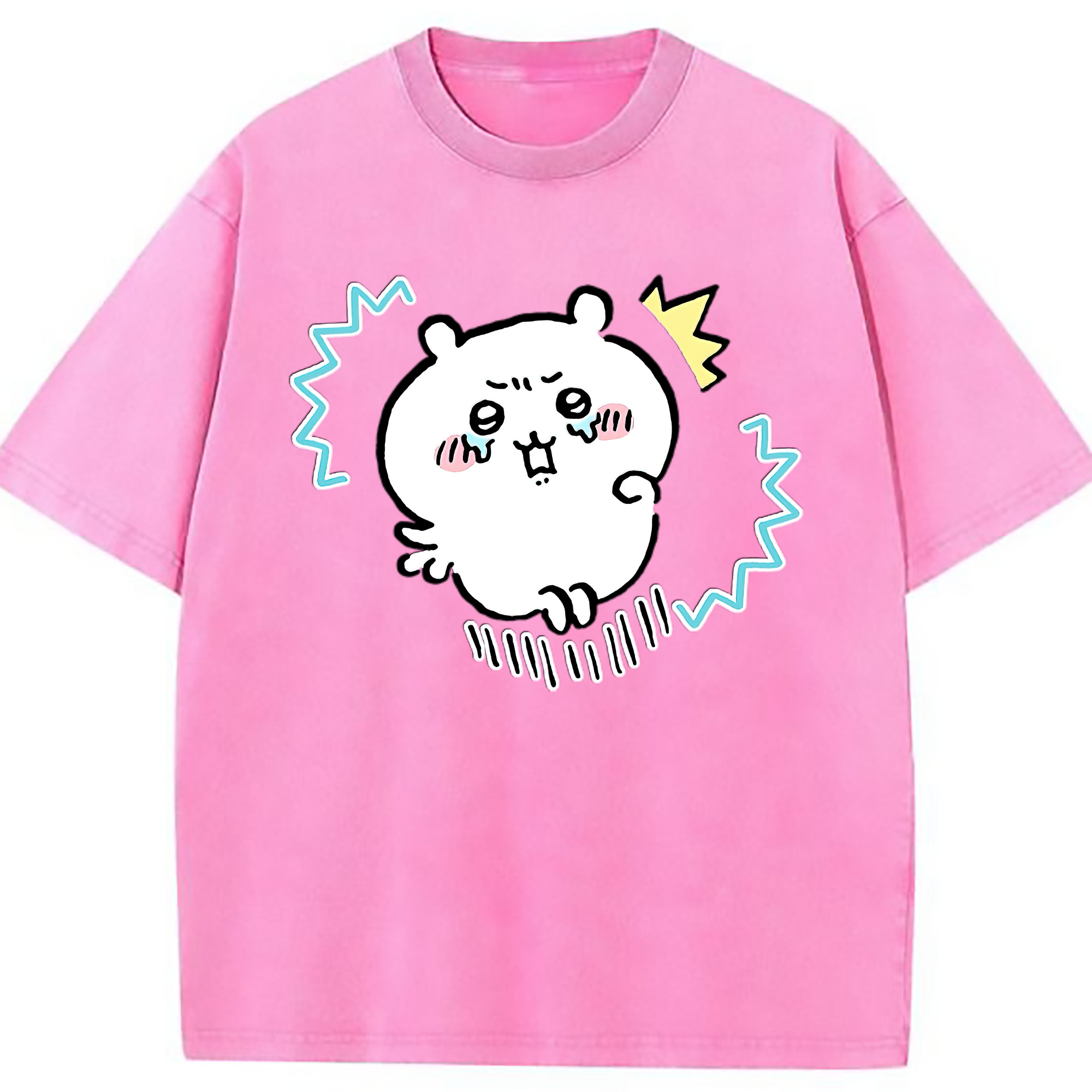 （画像用） ちいかわ ちいかわ Chii-kawa chiikawa 綿100% ヴィンテージ風 半袖Tシャツ（フロントプリント）
